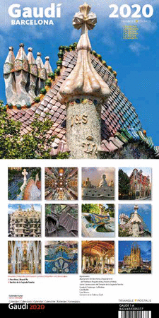 2020 CALENDARI 16x16 GAUDÍ 1A (paret)