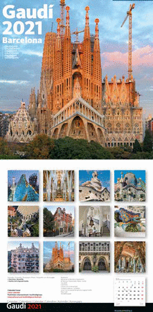 2021 Calendari 30x30 Gaudí 1-B (paret)