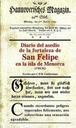 Diario del asedio de al fortaleza de San Felipe en la isla de Menorca (1781/82)