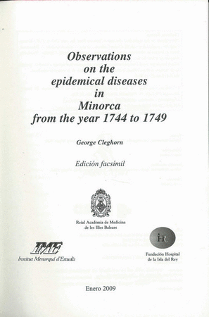 The epidemical diseases in Minorca from the year 1744 to 1749